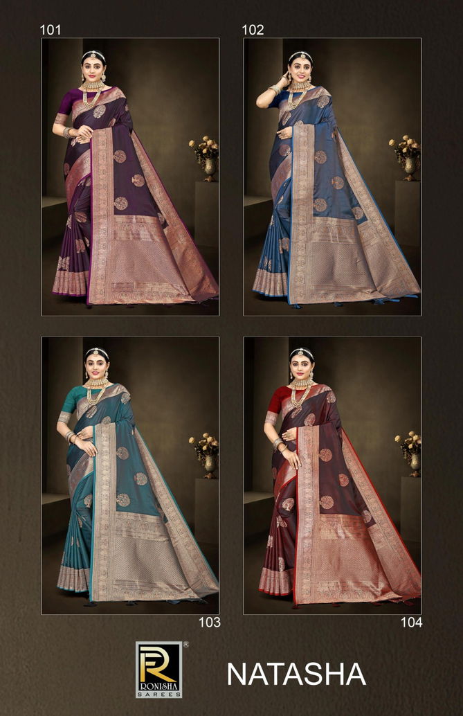 Natasha By Ronisha Designer Banarasi Silk Sarees Wholesale Clothing Suppliers In India
